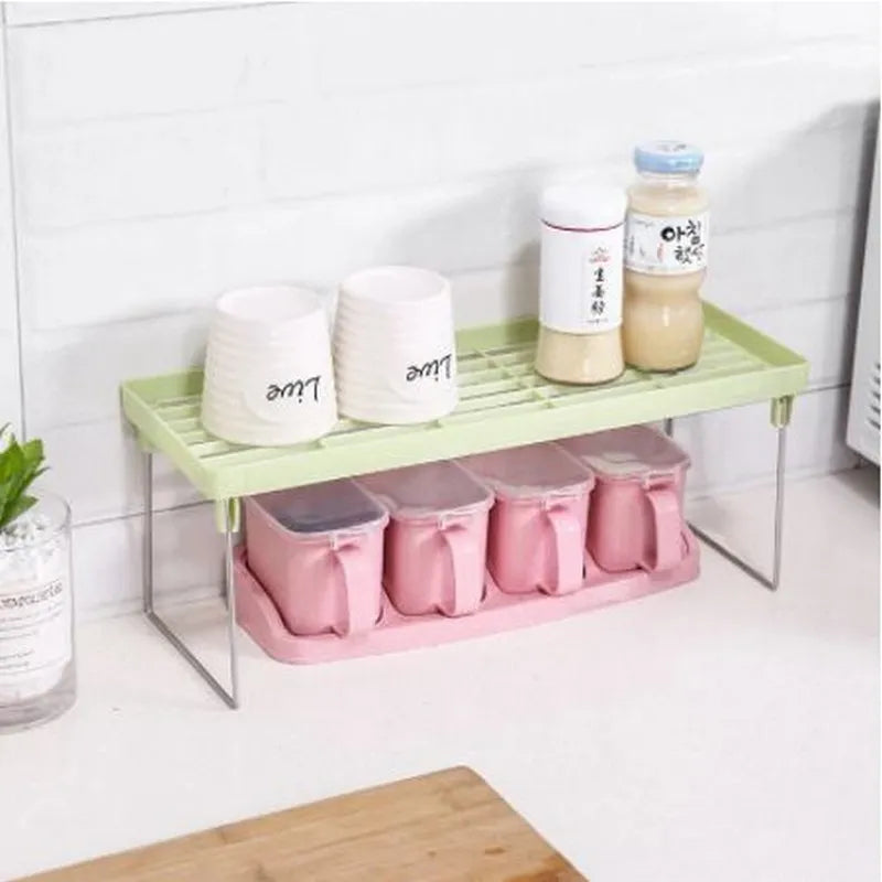 1Pcs Stack Up Shelf, Kitchen Accessories