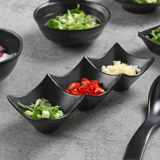 3 Sauce Dipping Bowls Set