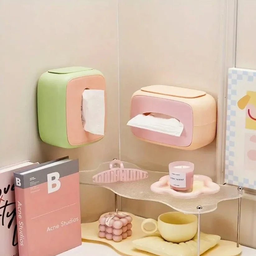 Deluxe Tissue Box with Storage Compartment