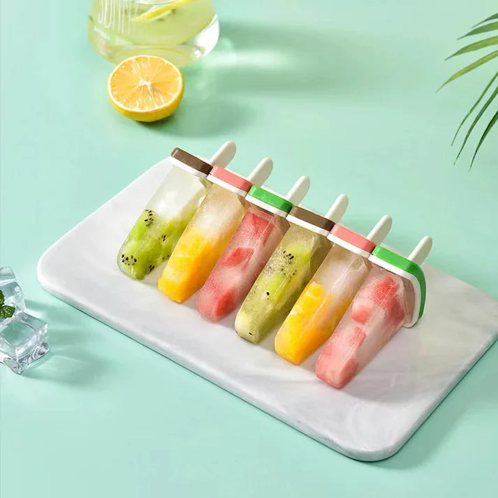4 Pcs Fun Fruit Ice Cream Mold Kit