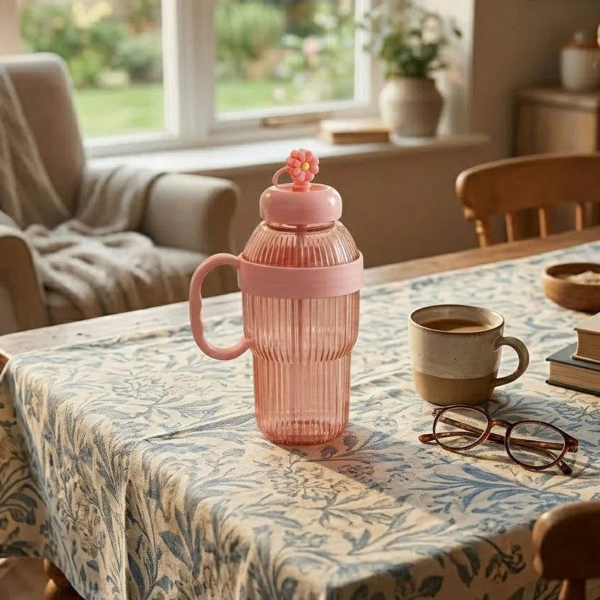Ice Cold Water Bottle With Built In Straw (90ML)