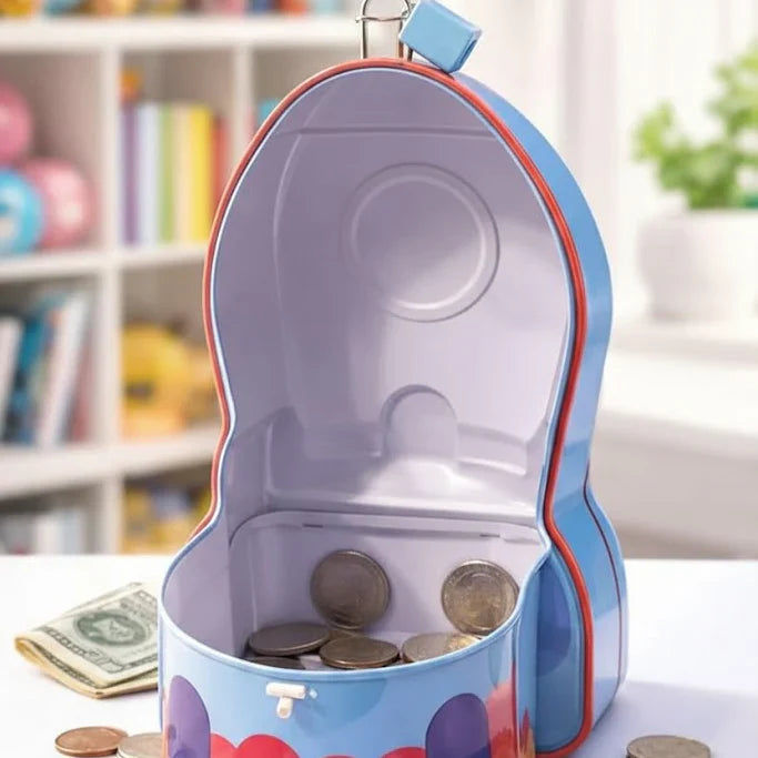 Secure Metal Cash Box With Coin Storage