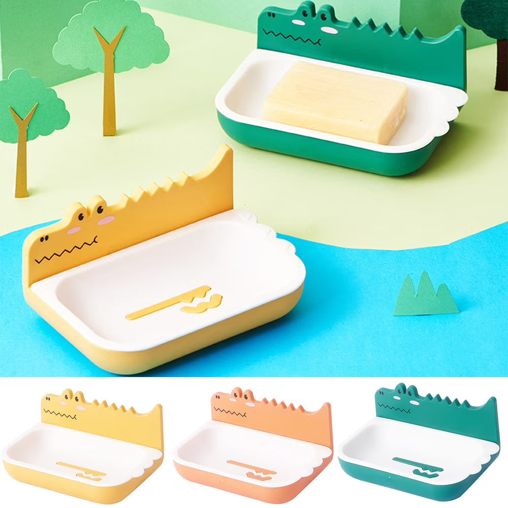 Strong Adhesive Crocodile Soap Holder For Bathroom