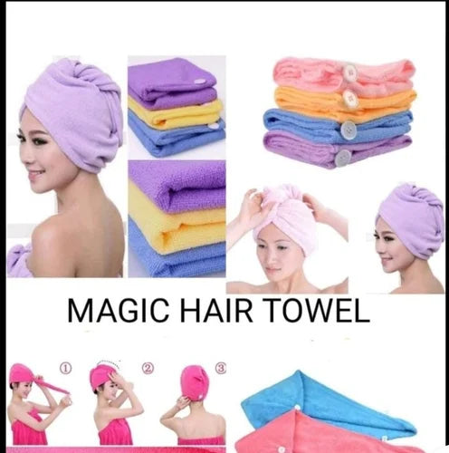 3Pcs Microfiber Hair Drying Turban