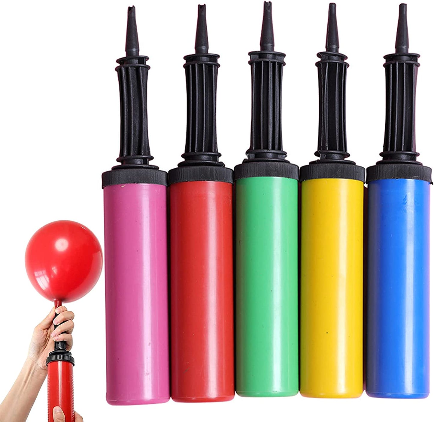 Manual Balloon Pump Hand Held Plastic Balloon Pump Party Birthday Balloons Accessories Inflator Hand Push Air Pumps