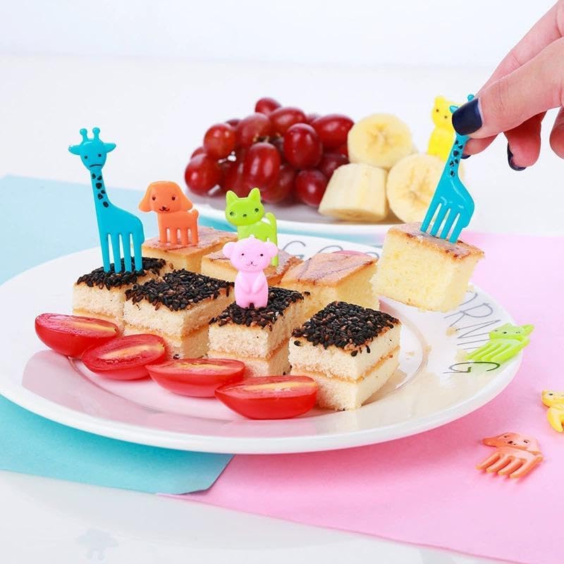 10Pcs Cartoon Fork Set