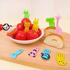 10Pcs Cartoon Fork Set