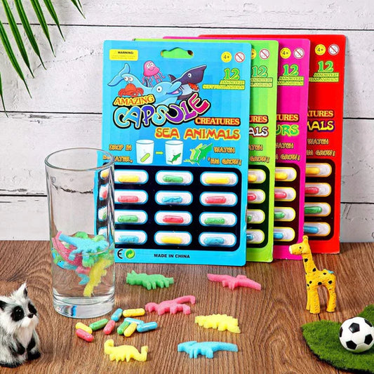 12Pack Water Surprise Growing Animal Toys, Babies and Toys 