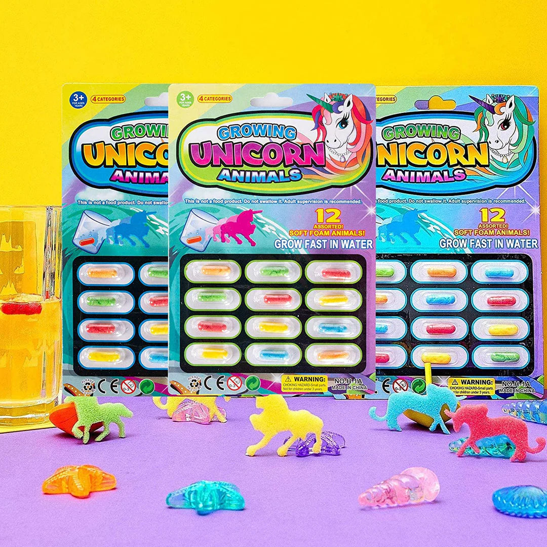 12Pack Water Surprise Growing Animal Toys