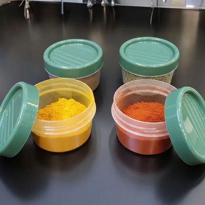 Set Of 4 Twist Lid 200ml Spice & Herb Jars