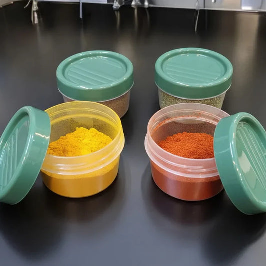 Set Of 4 Twist Lid 200ml Spice & Herb Jars