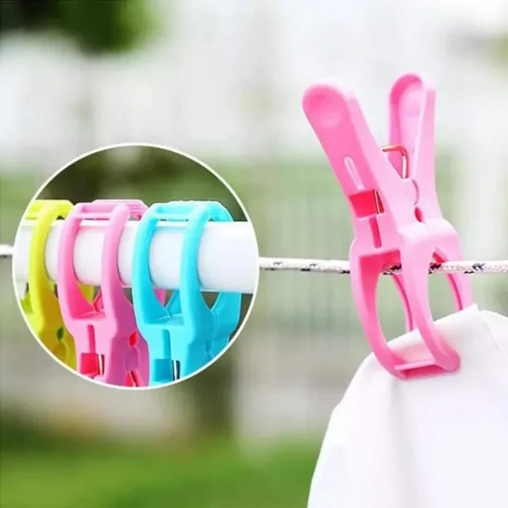 12 Pcs Windproof Large Laundry Pegs – Strong Grip