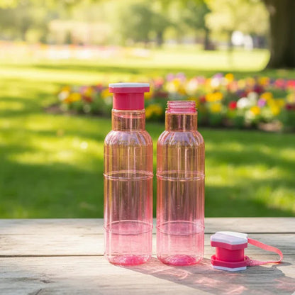 2Pcs Eco Friendly Reusable Plastic Bottles