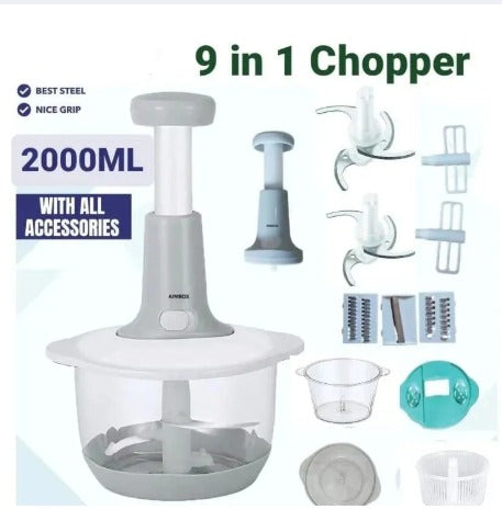 9 In 1 Vegetable and Food Chopper