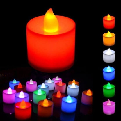 2Pcs Dynamic Color LED Candle Set