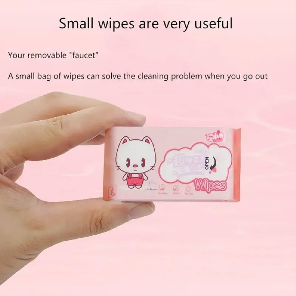 48Pcs Portable Facial Cleansing Wet Wipes