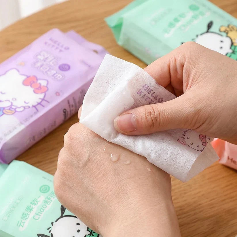 48Pcs Portable Facial Cleansing Wet Wipes