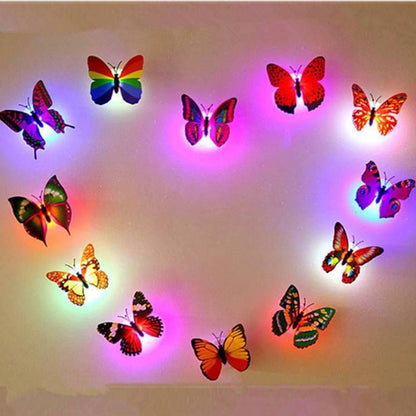 10 Pcs Cute Butterfly Night Light Decoration Led Light