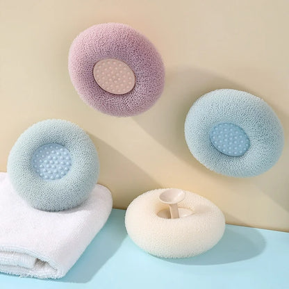 Round Soft Mesh Handheld Bath Sponge