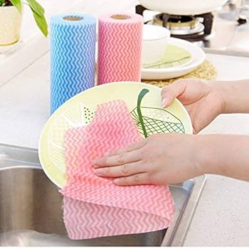 Roll of Washable Cleaning Wipes for Kitchen