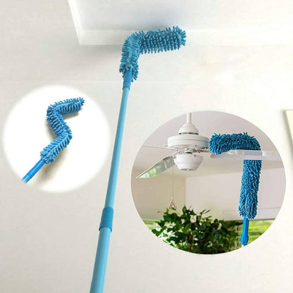 Multi-Use Flexible Micro Fiber Duster With Telescopic Stainless Steel Handle