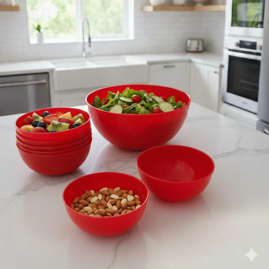 5Pcs Simple & Stylish Dining Bowl Set, Kitchen Accessories 