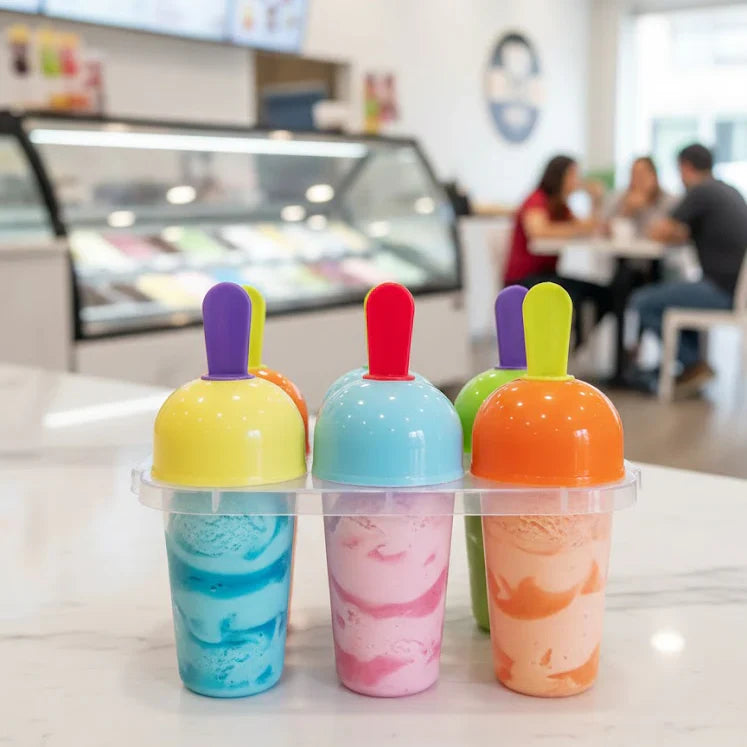 6 Piece Popsicle Maker Fun & Safe For Homemade