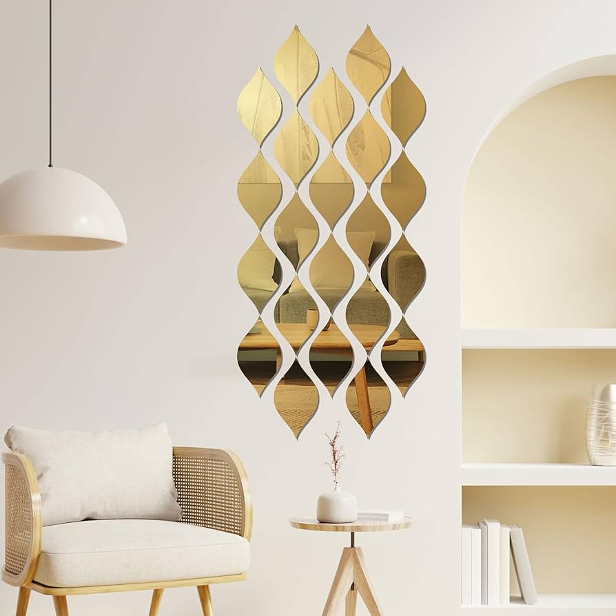 Acrylic Mirror Wall Decals – 12pcs Butterfly Design Stickers