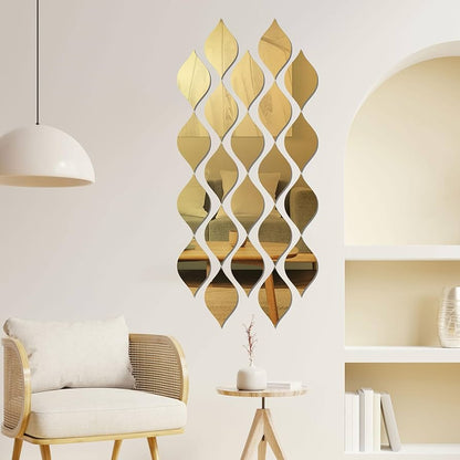 Acrylic Mirror Wall Decals – 12pcs Butterfly Design Stickers