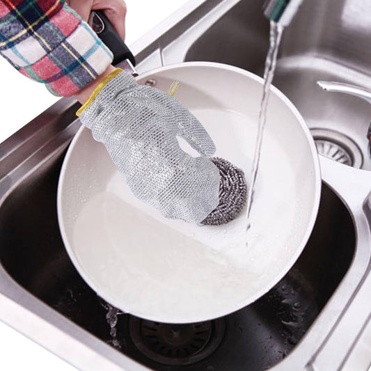 1 Pcs Reuseable Steel Wire Dishwashing Glove