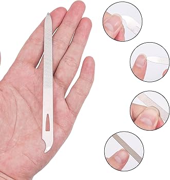 Stainless Steel 3 in 1 Nail Buffer File