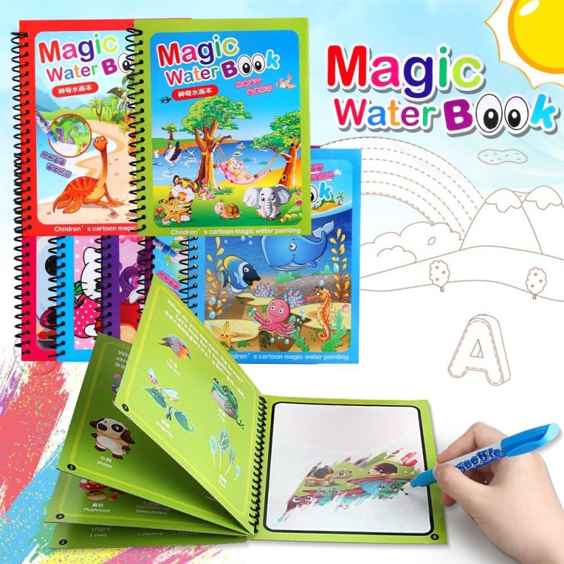 🎉 Limited Time Offer: Buy 1, Get 1 FREE! 🎁 Reusable Magic Colouring Books Children Early Education Product