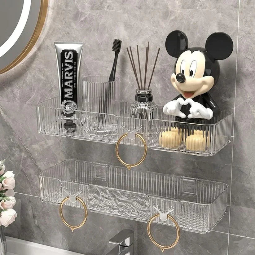 Transparent Corner Storage Rack For Wall Mount