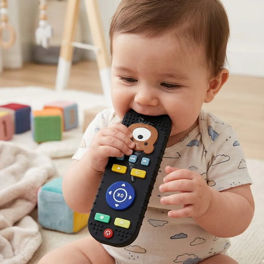 Natural Texture BPA Free Silicone Baby Teether