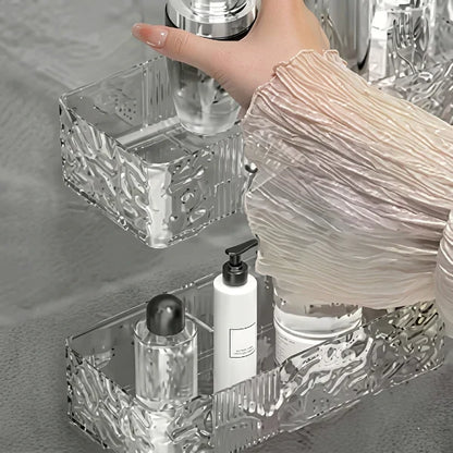 Transparent Corner Storage Rack For Wall Mount