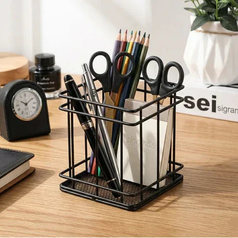 Decorative Iron Desktop Basket – Organize with Style