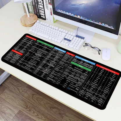 Extended Gaming Mouse Pad With Shortcut Chart (30x80cm)