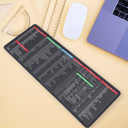 Extended Gaming Mouse Pad With Shortcut Chart (30x80cm)