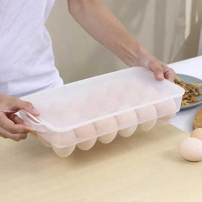 15 Grid Egg Storage Container With Lid