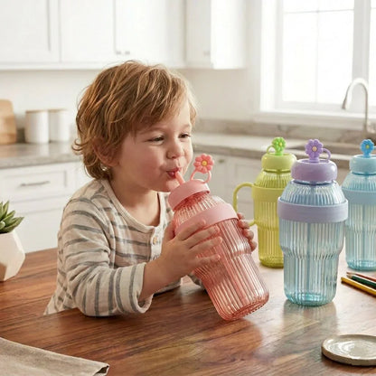 Ice Cold Water Bottle With Built In Straw (90ML)