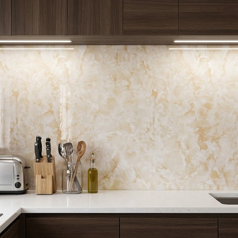 Marble Pattern Self-Adhesive Wall Sticker Sheet