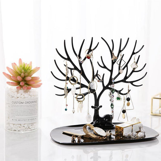 Modern Minimalist Deer Jewelry Organizer With Tray