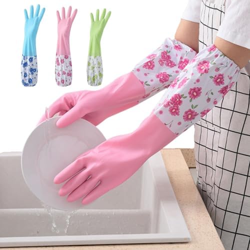 Reusable Heavy Duty Silicone Cleaning Gloves