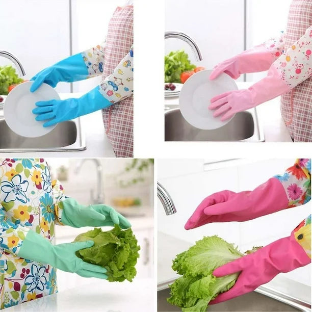 Reusable Heavy Duty Silicone Cleaning Gloves