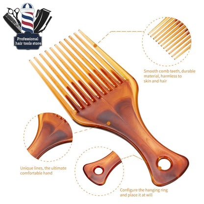 Afro Hair Lift Comb With Handle Grip