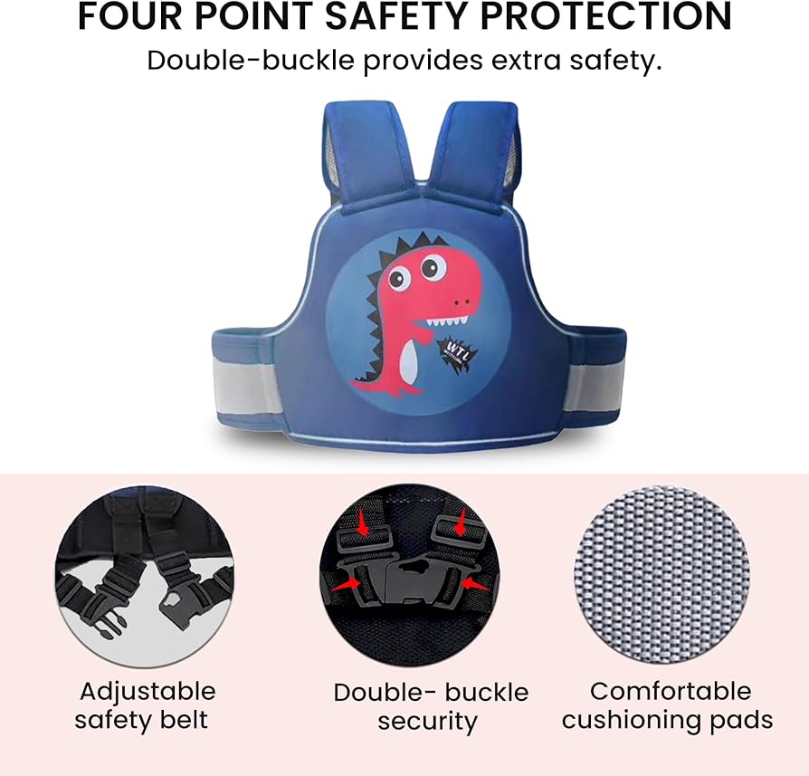 Secure Fit Child Bicycle Safety Harness Strap System