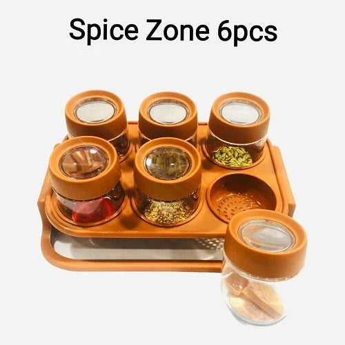 Pack Of 6 Spice Storage Containers
