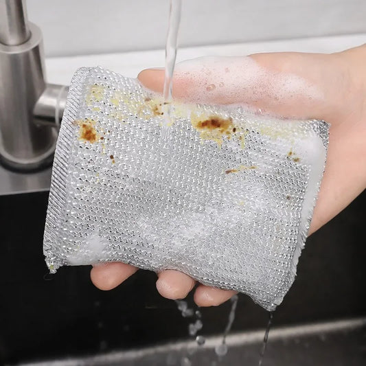 Steel Scrubber Sponges For Dishes, Pots & Pans