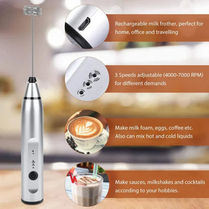 2 in 1 Rechargeable Coffee Beater