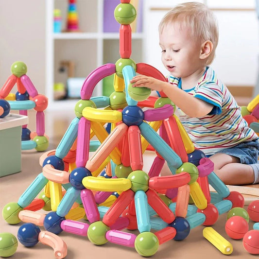 25-Piece Magnetic Building Sticks Set for Creative Play